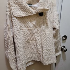 Wool Irish Sweater Cardigan